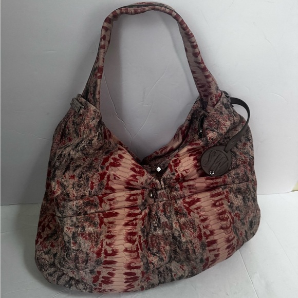 Stuart Weitzman VintageY2K Snake Embossed Leather Hobo Shoulder Bag Animal Print - Picture 4 of 16